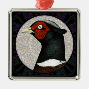 Ornamento De Metal Círculo Hepasant Ringneck