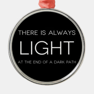 Ornamento De Metal Citação espiritual