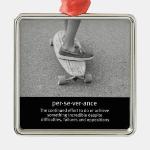 Ornamento De Metal Citação Motivacional de Bordo