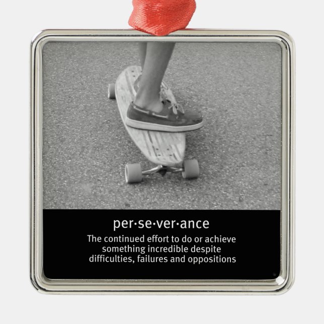 Ornamento De Metal Citação Motivacional de Bordo (Frente)