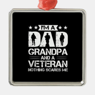 Ornamento De Metal Citações do Avô   Sou Pai E Veterano