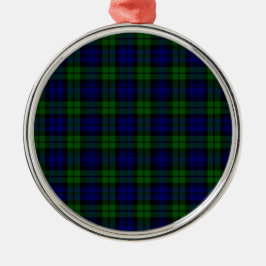 Ornamento De Metal Clã de Campbell do tartan de Blackwatch