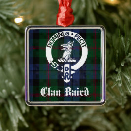 Ornamento De Metal Clan Baird Crest Tartan