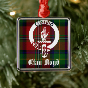 Ornamento De Metal Clan Boyd Crest Tartan