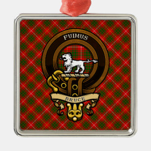 Ornamento De Metal Clan Bruce Crachá e Crest escoceses Casaco de ar