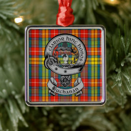 Ornamento De Metal Clan Buchanan Crest Crachá & Tartan