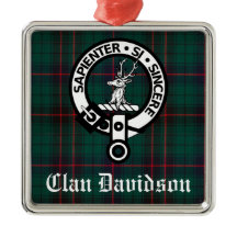 Clan Davidson Crest Crachá e Tartan personalizável