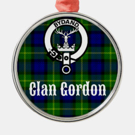 Ornamento De Metal Clan Gordon Tartan Crest