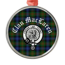 Clan MacLaren Crest Crachá e Tartan personalizável