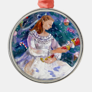 Ornamento De Metal Clara e o Nutcracker