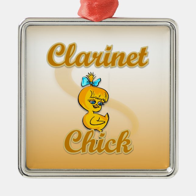 Ornamento De Metal Clarinet Chick (Frente)
