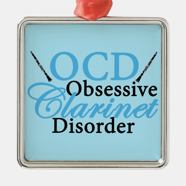 Ornamento De Metal Clarinete bonito (Frente)