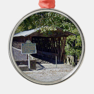 Ornamento De Metal Clarkson Covered Bridge Alabama