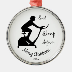 Ornamento De Metal Classe de rotação de natal com data personalizad