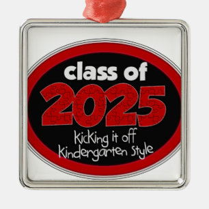 Ornamento De Metal Classe do jardim de infância de categoria de 2025