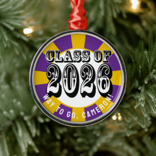 Ornamento De Metal Classe Ocidental de Graduação 2026