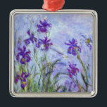 Ornamento De Metal Claude Monet - Lilac Irises / Iris Mauves<br><div class="desc">Lilac Irises / Iris Mauves - Claude Monet,  1914-1917</div>