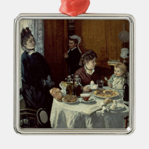Ornamento De Metal Claude Monet o pequeno almoço