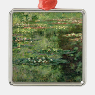 Ornamento De Metal Claude Monet o Waterlily Lagoa, 1904