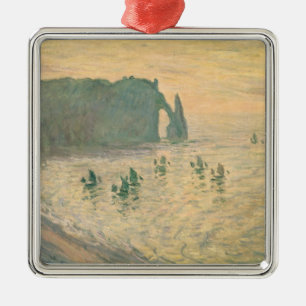 Ornamento De Metal Claude Monet   os penhascos em Etretat, 1886