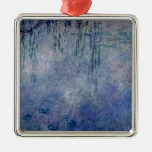 Ornamento De Metal Claude Monet   Waterlilies: Salgueiros Weeping