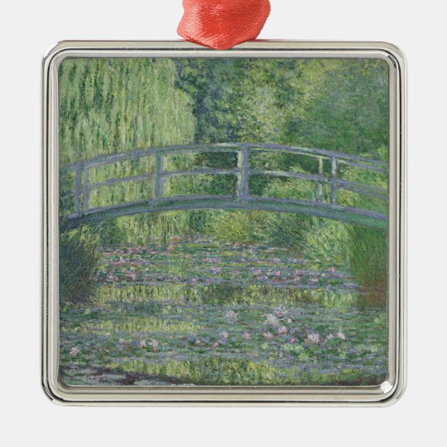 Ornamento De Metal Claude Monet | Waterlily Pond: Harmonia Verde (Frente)