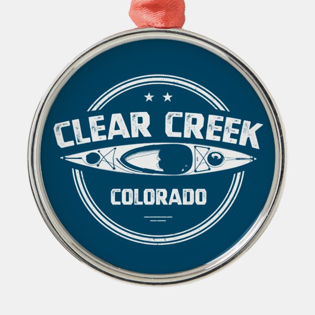Ornamento De Metal Clear Creek, Colorado (Frente)