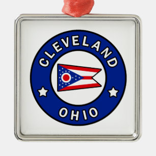 Ornamento De Metal Cleveland Ohio