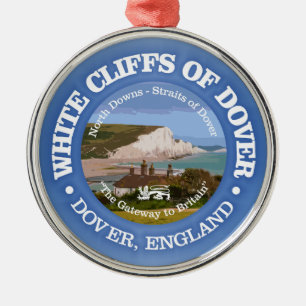 Ornamento De Metal Clipes brancos de Dover (rd)