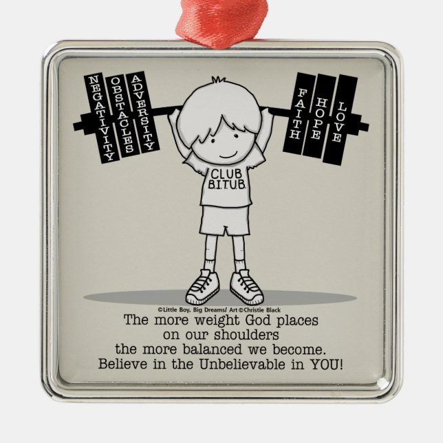 Ornamento De Metal Clube BITUB- mais equilibrado (Frente)