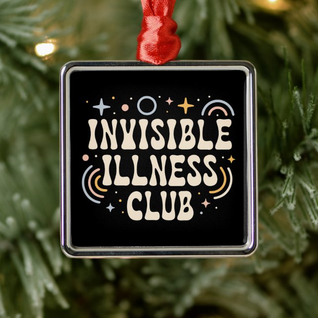 Ornamento De Metal Clube de doença invisível (Árvore)
