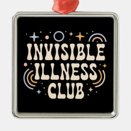 Ornamento De Metal Clube de doença invisível