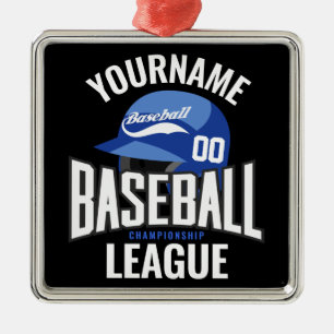 Ornamento De Metal Clube Personalizado de Champ NAME Team Player