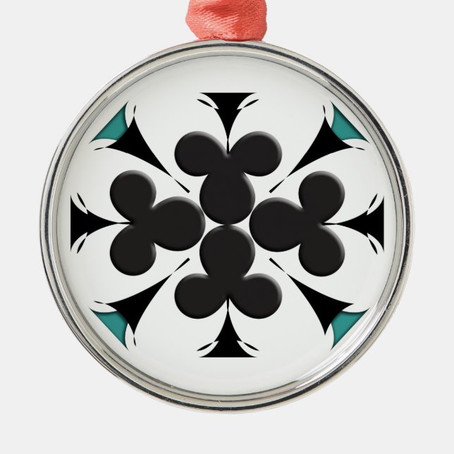 Ornamento De Metal Clubs (Frente)