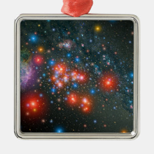 Ornamento De Metal Cluster Red Super Giant