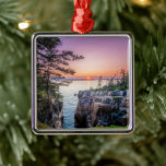 Ornamento De Metal Coastline | Ravens Nest Acadia National Park Maine<br><div class="desc">This amazing Getty Images photo features a sunset view at Ravens Nest looking towards Acadia National Park and Cadillac Mountain. Ravens Nest is located on the Schoodic Peninsula.</div>