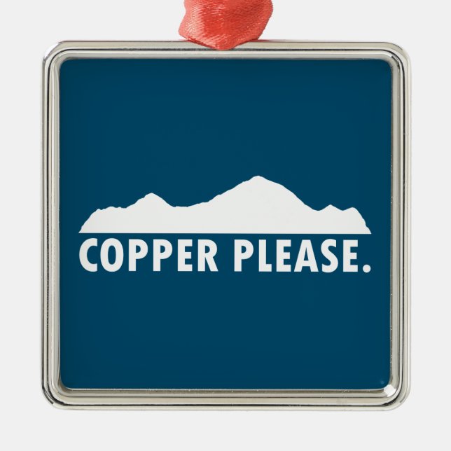 Ornamento De Metal Cobre por favor (Frente)