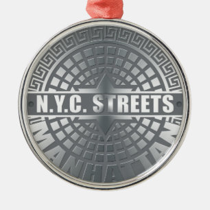 Ornamento De Metal Cobrir Manhattan
