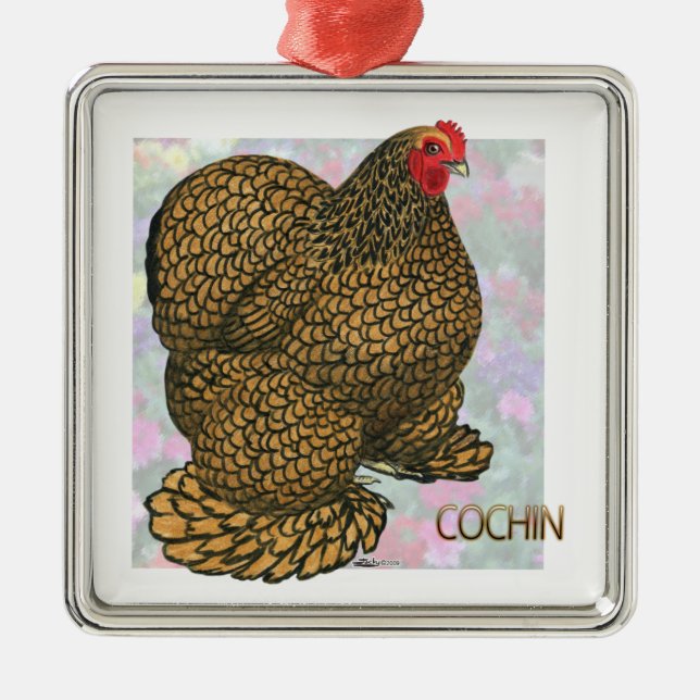 Ornamento De Metal Cochin_Hen (Frente)