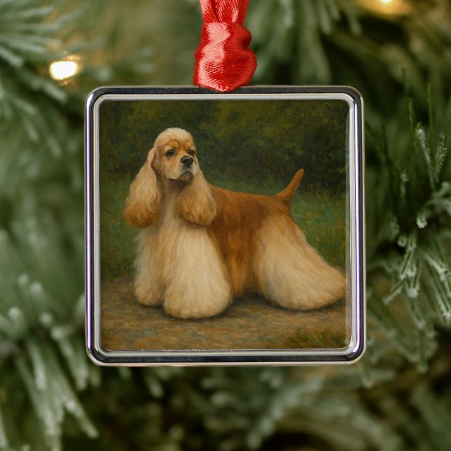 Ornamento De Metal Cocker Spaniel (Árvore)
