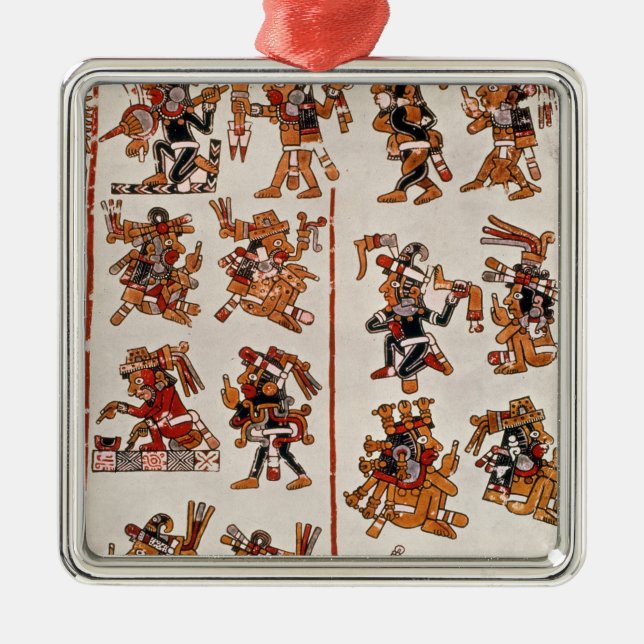 Ornamento De Metal Códice mexicano (Frente)