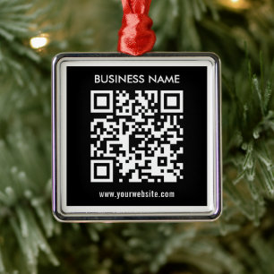 Ornamento De Metal Código QR editável (gerado instantaneamente) Pre