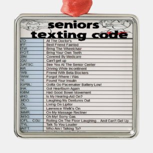 Ornamento De Metal Código superior de Texting
