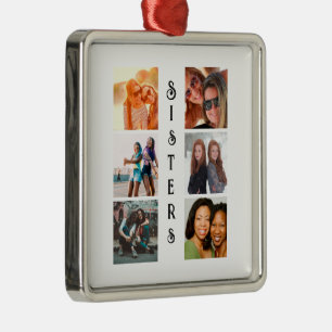 Ornamento De Metal Colagem de Fotografias Personalizada Moderna 6
