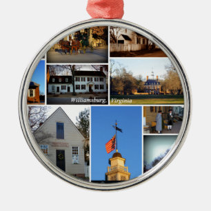 Ornamento De Metal Colagem de Williamsburg