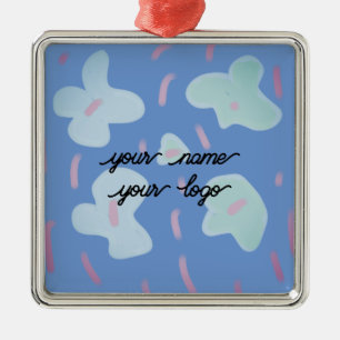 Ornamento De Metal Colagem simples e elegante de fotos em círculo per