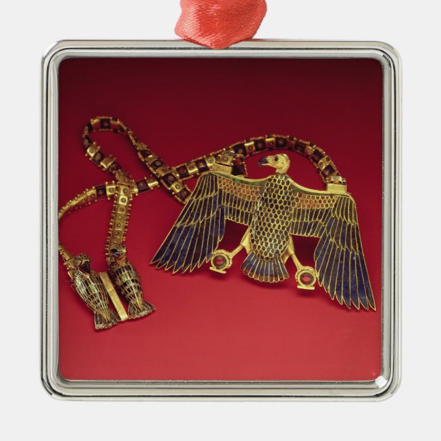 Ornamento De Metal Colar com pendente do abutre (Frente)