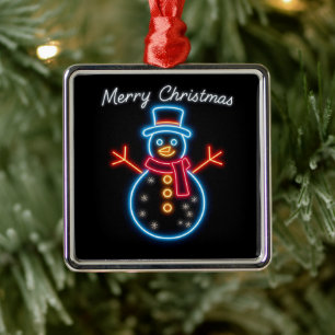 Ornamento De Metal Coleção de Férias Neon Natal Trendy