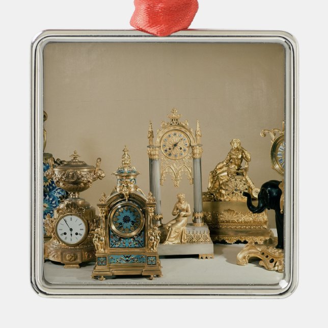 Ornamento De Metal Coleção de Pendules de Paris (Frente)