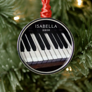 Ornamento De Metal Coleção de Pianos Personalizada